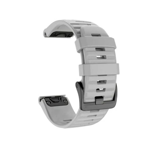 HASMI 26 20 22 Mm Armband Kompatibel for Garmin Fenix ​​6 6X Pro 5 5S 5X Plus 3HR Fenix7 7X Silikon-Schnellverschluss-Uhr Easyfit-Armband (Color : C-22mm, Size : 22 mm Fenix 7) von HASMI