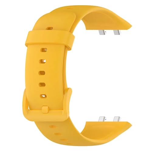 HASMI Armband-Armband, kompatibel for Watch 3 / Watch3 Pro, Silikon, Tpu, offizielles Ersatzarmband, Smartwatch-Armband-Zubehör (Color : Yellow, Size : Oppo Watch 3) von HASMI