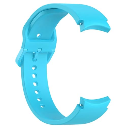 HASMI Fit For Samsung Fit For Galaxy Watch 4/5 44 Mm 40 Mm Silikonarmband Armband Armband Watch4 Classic 46 Mm/42 Mm Watch5 Pro 45 Mm (Color : Sky blue, Size : Galaxy watch5 40mm) von HASMI