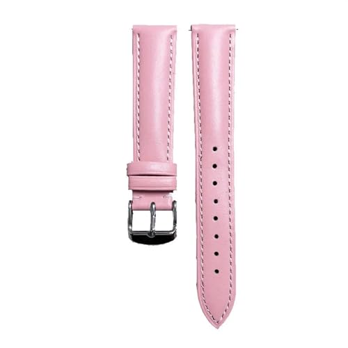 HASMI Geeignet kompatibel for Huawei GT4 Echtleder-Uhrenarmband. Erste Schicht Rindsleder, weiches und verschleißfestes Smartwatch-Armband, 18 mm, 22 mm (Color : Pink, Size : Huawei gt4 46mm) von HASMI