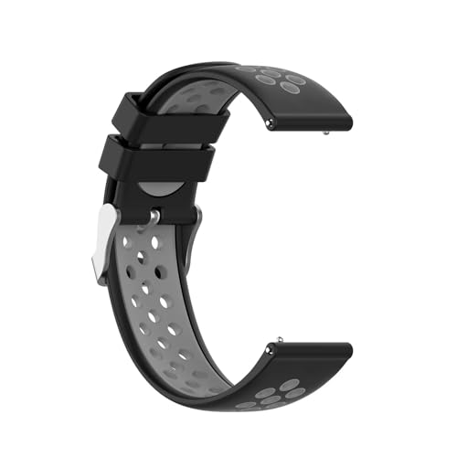 HASMI Klassisches zweifarbiges, vielseitiges Sportarmband, kompatibel for Garmin Garmin Venu 3S/Garmin Vivoactive 5/GarminActive5/Garmin Venu 2 18 20 22 mm (Color : E, Size : 22mm) von HASMI