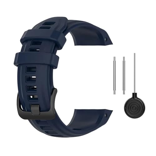 HASMI Kompatibel for Garmin Instinct 2S Armband Silikon Smartwatch Soft Armband Armband Zubehör (Color : Blue2, Size : Garmin Instinct 2S) von HASMI