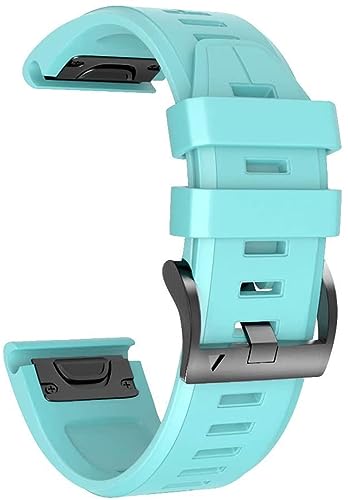 HASMI Release-Armband kompatibel for Fenix ​​5/5 Plus/6/6 Pro/Forerunner 935/945 26 mm weiches Silikon-Ersatzarmband (Color : Mint, Size : 26mm) von HASMI