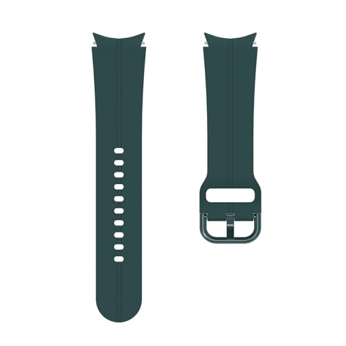 HASMI Silikonarmband kompatibel for Samsung Galaxy Watch 5/4/3 44 mm 40 mm Classic 46 mm 42 mm Active 2 Armband Correa Galaxy Watch 5 Pro 45 mm Band (Color : Green, Size : Watch 4 Classic 42mm) von HASMI