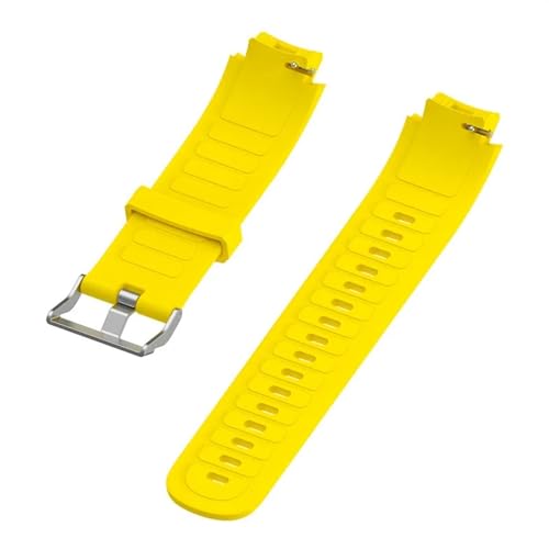 HASMI Silikonband, kompatibel for Amazfit Verge/verge Lite Sport. Silikonband, Ersatzband, kompatibel for Huami Verge/verge Lite, Schnellverschluss-Schnalle (Color : Yellow, Size : Amazfit Verge) von HASMI