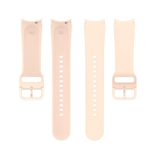 HASMI Uhrenarmband kompatibel for Samsung Galaxy Watch 5 5 Pro 4 4 Classic 3 41 mm Armband SmartWatch weiches Silikonarmband Handgelenkband Correa (Color : Pink, Size : Galaxy Watch 4) von HASMI