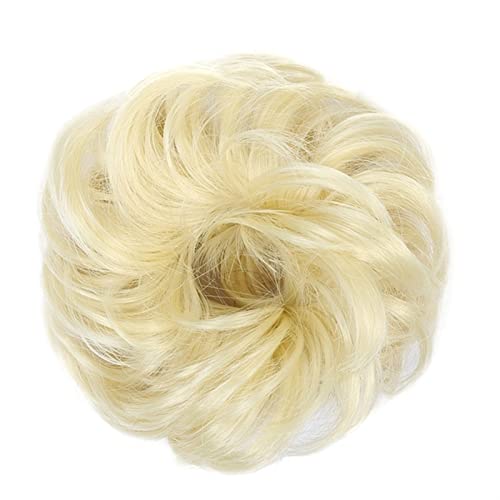 Haarteil Scrunchies Chignon Curly Pferdeschwanz Haarteile Haar Messy Bun Haargummis mit elastischem Gummiband Synthetische Chignon Haarverlängerung for Frauen Dutt (Color : 102) von HASMI