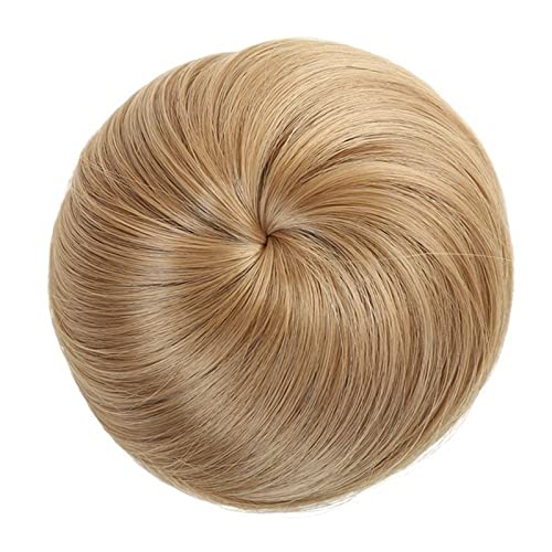 Haarteil Synthetische Chignon Scrunchie Haarknoten Clip In Haarverlängerungen Haarteile mit Kordelzug, gerade Kordelzug Pferdeschwanz Haarteile for Frauen Mädchen Dutt (Color : 103) von HASMI