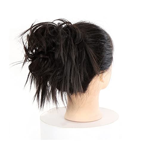 Haarteil Synthetische Haarverlängerungen, Chignons, Haarteil for Frauen, unordentliches Dutt-Haarteil, Haarverlängerung mit elastischem Band, zerzauste Hochsteckfrisur, gewellte Dutt-Extensions Dutt ( von HASMI
