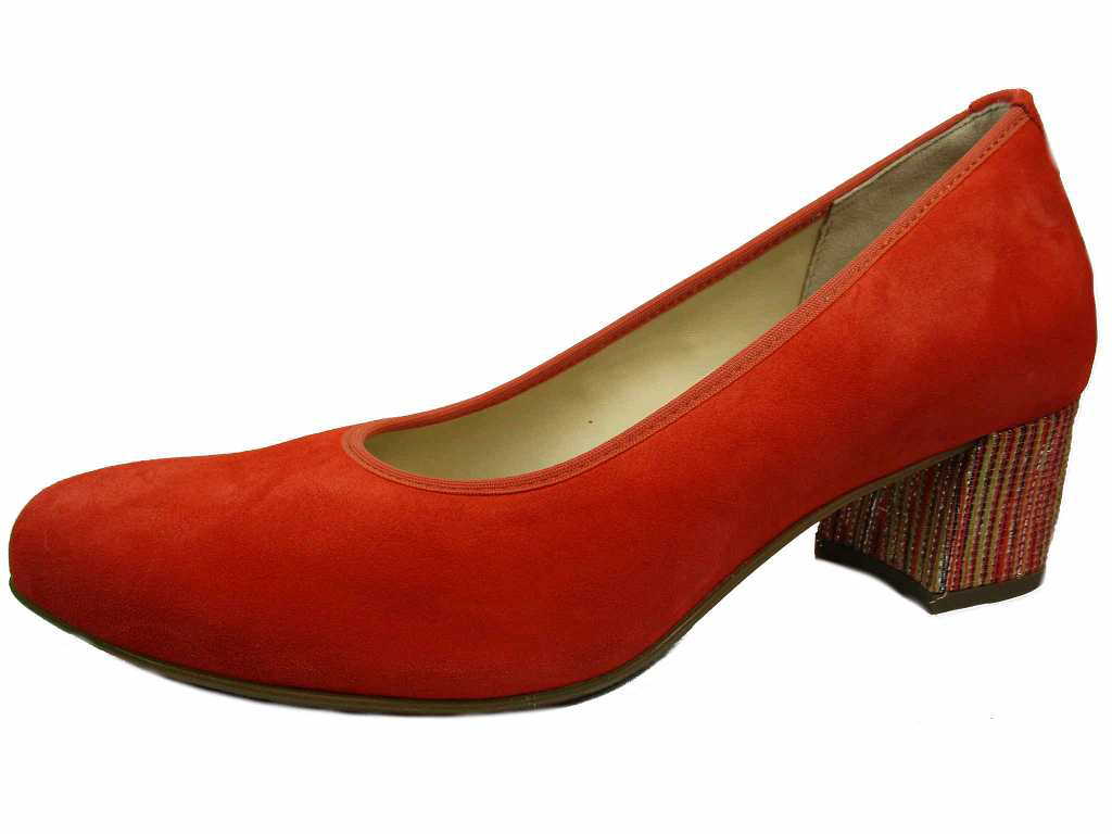 female Modische Pumps orange Florenz Sacchhetto 39 von HASSIA