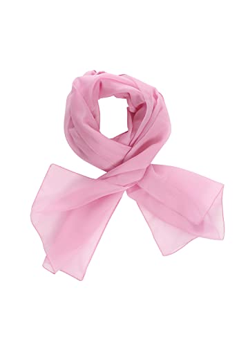 HAT YOU Damen Chiffon Halstuch, Sommertuch, Chiffon Schal, Tuch für Frühling und Sommer, Ganzjährig - Made in Italy, Farbe:Pink von HAT YOU