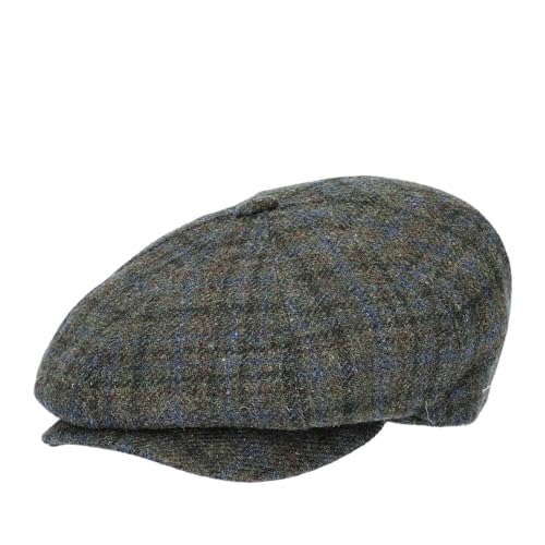 HAT YOU Herren Wolle Schiebermütze,ARTHUR', klassische italienische Winter-Cap, Mütze:Green, Größe:57 cm von HAT YOU