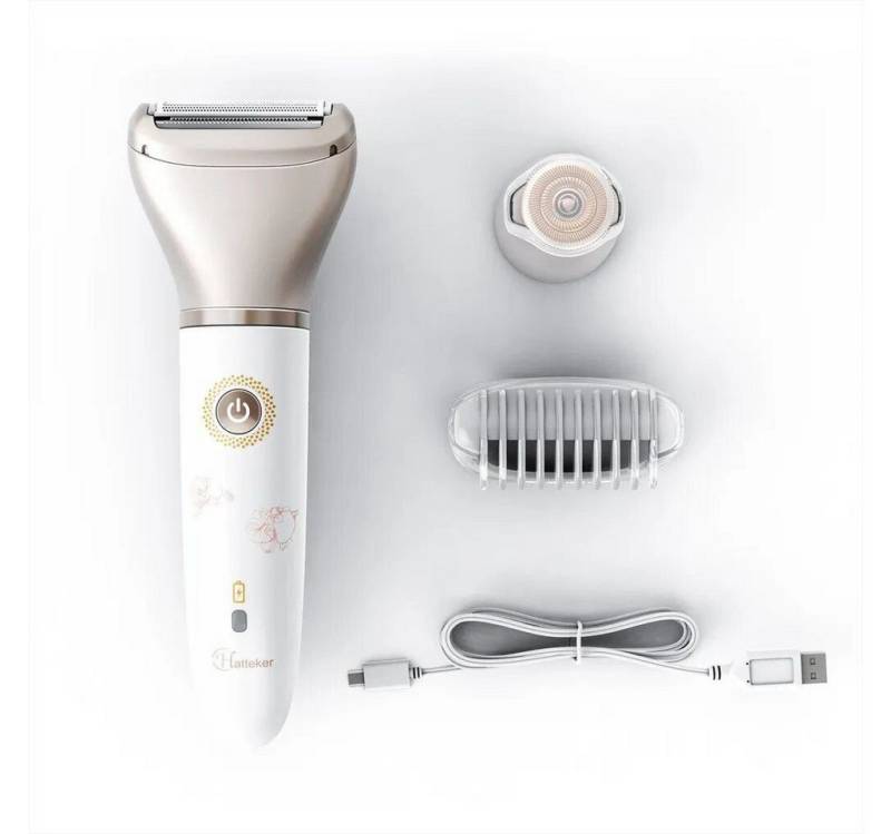 HATTEKER Epilierer RFC-2018, Aufsätze: 1 St., Rasierer für Frauen 2-in-1, Wet&Dry von HATTEKER