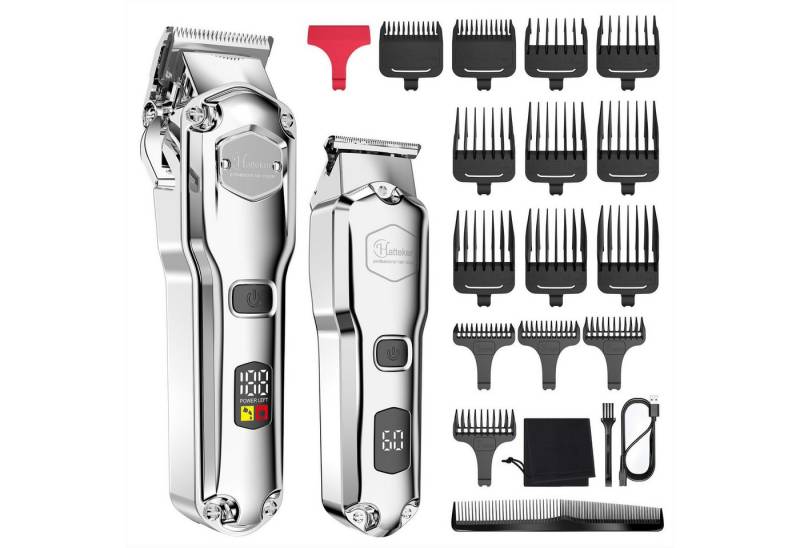 HATTEKER Haarschneider RFC676, T-Klinge Bartschneider für Herren IPX7 von HATTEKER