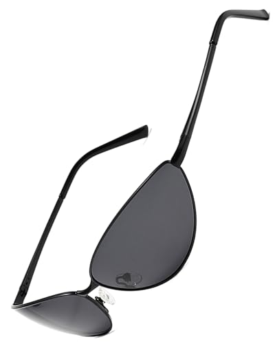 HAUMAUH Sonnenbrille Herren Damen Sonnenbrillen | Retro Katzenauge Dreiec | Party Musikfestival Urlaub Festival Mode Reisen HAUMAUH Sonnenbrille Herren Damen Sonnenbrillen | Retro Katzenauge Dreiec | Party Musikfestival Urlaub Festival Mode Reisen von HAUMAUH