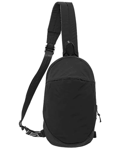 HAUMAUH Umhängetasche Sling Bag Kleiner Rucksack - Diebstahlsichere Trekking Fitness Shoppen Arbeit Reisen Damen Herren (Schwarz) von HAUMAUH
