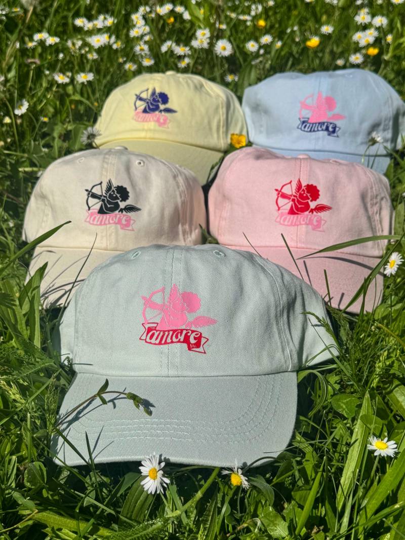 Amore Amor Mom Dad Liebe Hochzeit Geschenk Kappe Cap Love Retro Vintage Bunt Damen Unisex Hochzeitsgeschenk Junggesellinnenabschied Braut von HAUNOIKopfsache
