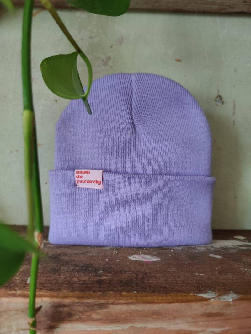 Smash The Patriarchy Beanie Patriarchat Skate Mütze Pride Pastell Retro Regenbogen Wintermütze Feminismus Non-Binär Unisex von HAUNOIKopfsache