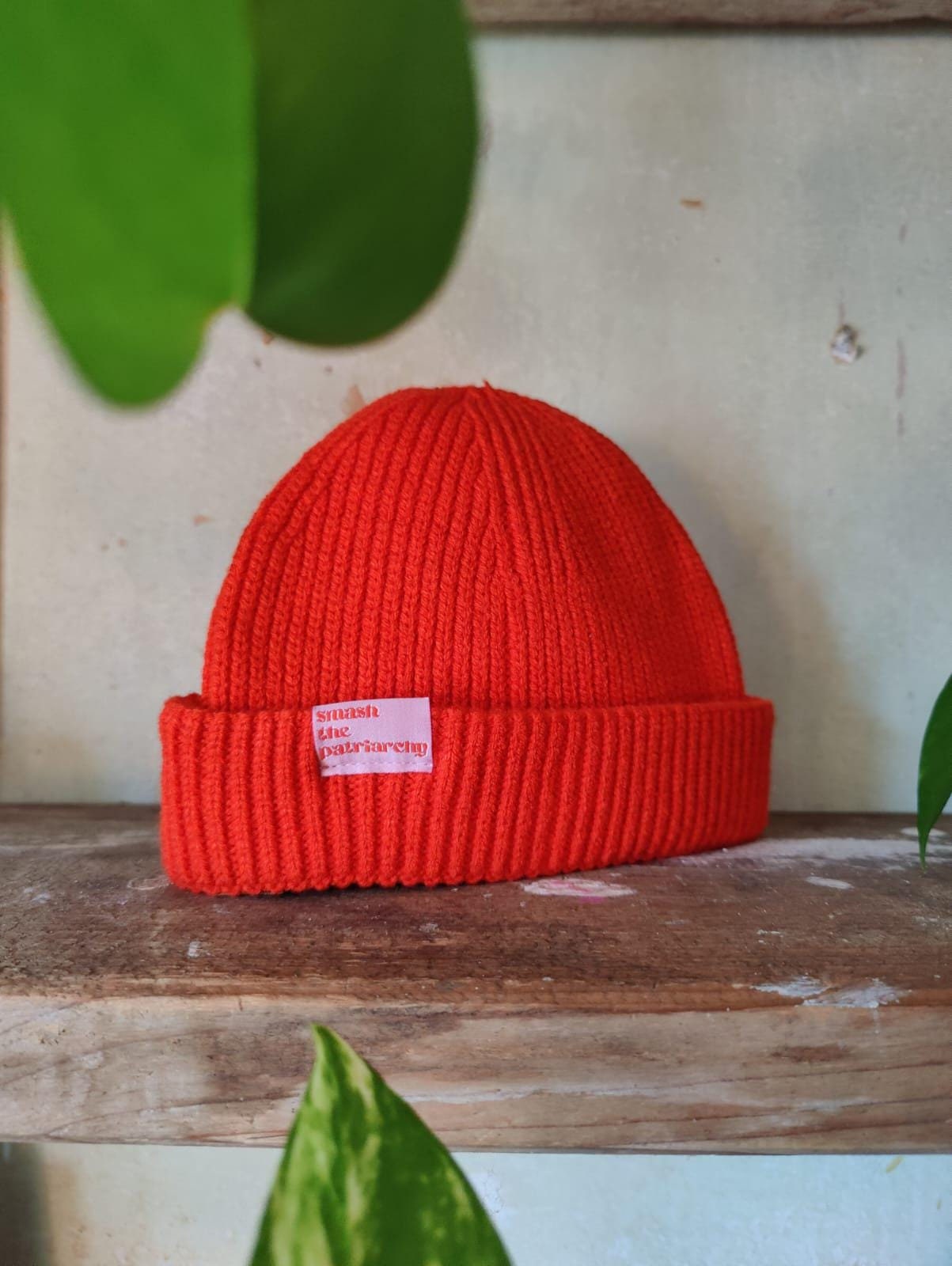 Smash The Patriarchy Fisher Docker Beanie Patriarchat Strick Pride Hat Retro Vintage Feminismus Mütze Non-Binär Damen Unisex Fisherman von HAUNOIKopfsache