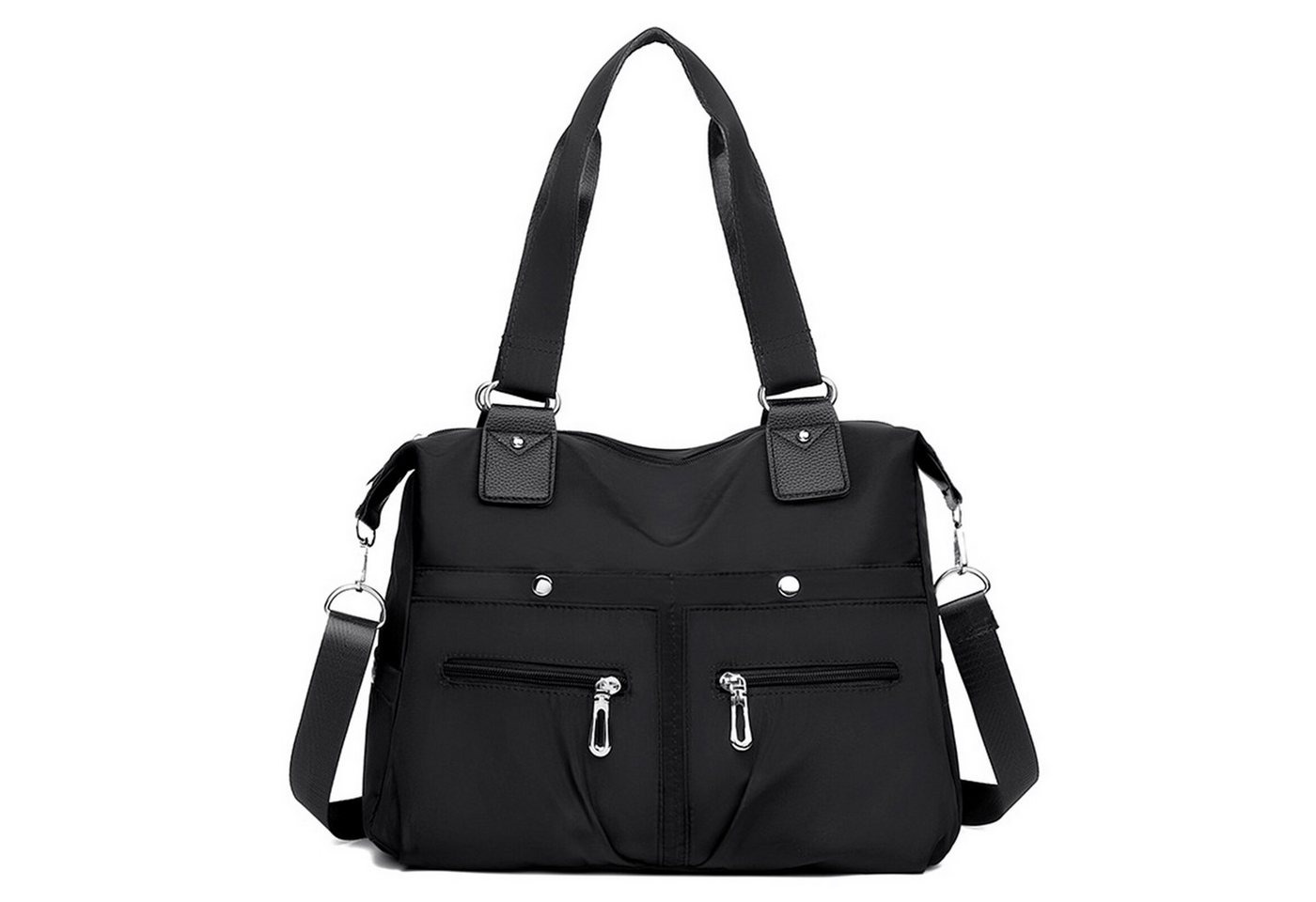 HAUSS SPLOE Handtasche Damen Henkeltasche Tragetasche Aktentasche Tasche Shopper Nylon Groß (Schultertasche Arbeitstasche Laptoptasche mit Top Griff / Schultergurt, Freizeittasche, Unitasche, Bürotasche, 36 x 30 x 13 cm), für Herren Frauen Jungen Freizeit Arbeit Business Schule Büro Reisen von HAUSS SPLOE