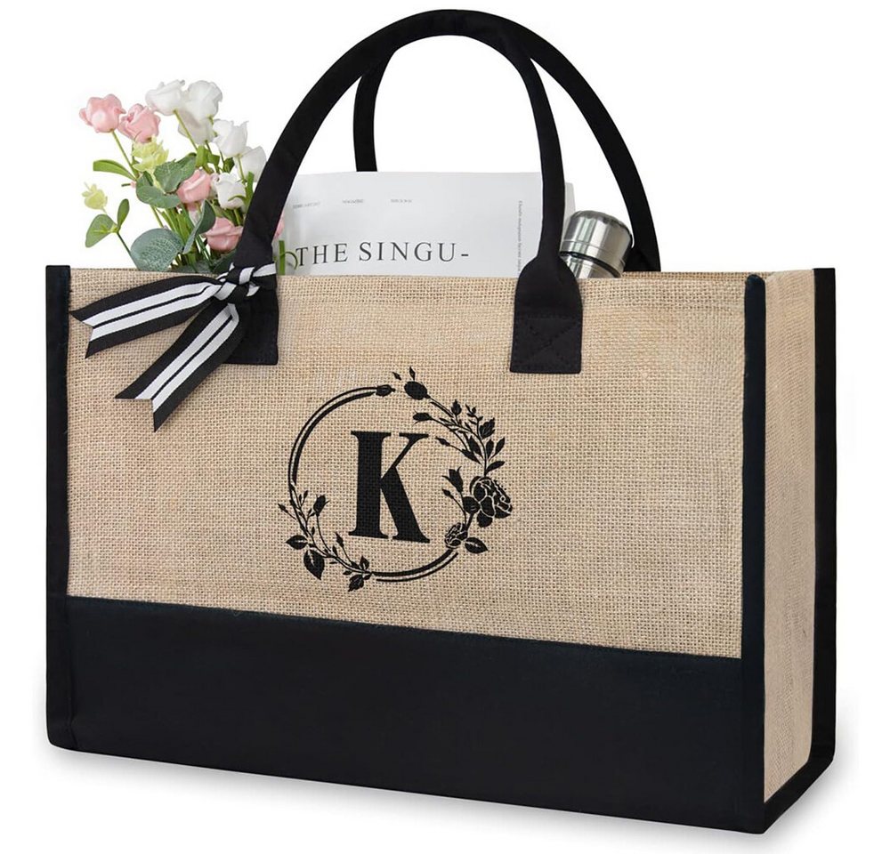 HAUSS SPLOE Henkeltasche Freizeittasche Tragetasche Canvas Einkaufstasche Duschtasche (Zeitungskorb Einkaufstasche Shopper Shopping Bag mit Top Griff, Schultertasche, Unitasche, Einkaufskorb, Einkaufsshopper), für Damen Frauen Jungen Freizeit Arbeit Business Schule Büro Einkaufen von HAUSS SPLOE