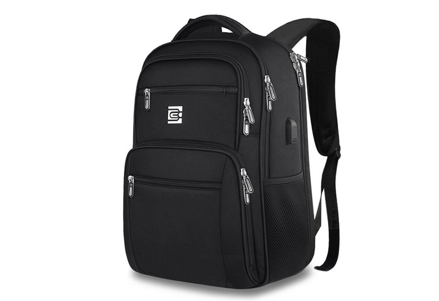 HAUSS SPLOE Laptoprucksack Laptop Rucksack Rucksäcke Schulrucksack Wasserbeständig Laptoptasche (Notebook Laptop Tasche Schule Uni Rucksack, mit USB-Lade-Anschluss, Anti-Diebstahl, Backpack mit Laptopfach), für Herren Damen Jungen Teenager Freizeit Arbeit Business Reisen von HAUSS SPLOE