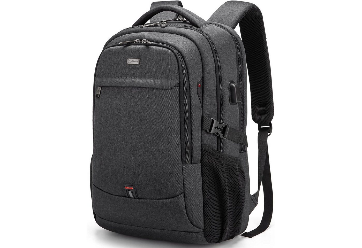 HAUSS SPLOE Laptoprucksack Arbeitsrucksack Schulrucksack Wasserbeständig (Laptop Notebook Tasche Schule Uni Rucksack, Sportrucksack, mit USB-Anschluss, Anti-Diebstahl, Backpack mit Laptopfach), Herren Damen Jungen Teenager Freizeit Arbeit Business Reisen von HAUSS SPLOE