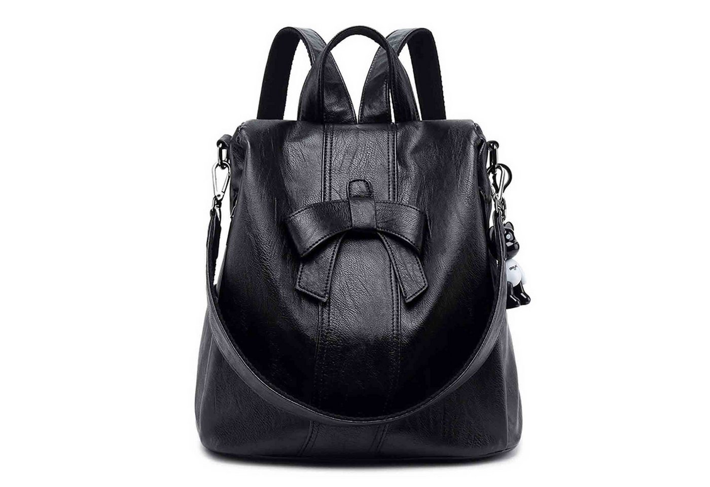 HAUSS SPLOE Rucksack Rucksack Damen Wasserdicht Leder Schultertasche Reisen (Handtasche 33x29x16 cm mit Schlüsselanhänger, Schultertasche, Notebook Laptop, Tasche, modisch, Schule Rucksack), für Herren Damen Jungen Teenager Freizeit Arbeit Business Reisen von HAUSS SPLOE