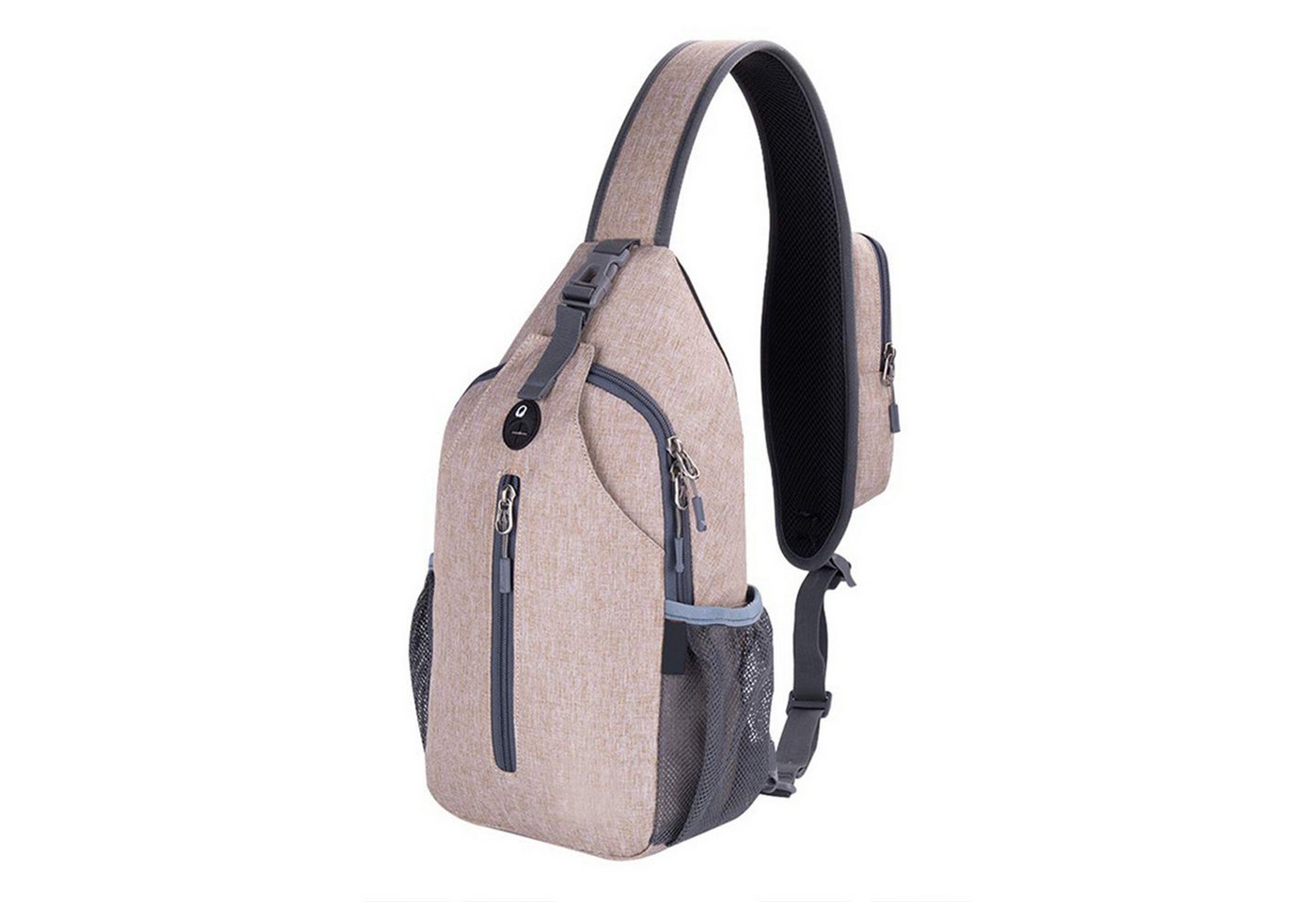 HAUSS SPLOE Schultertasche Schulter Rucksack Rucksäcke Crossbody Umhängetasche (Groß Unisex Herren und Damen 38x18x9 cm mit Tasche auf Schultergurt, Geldgürtel, Sport, Sporttasche, Handytasche, Schlüsselhaken Brillenhalter), für Outdoor Camping Reisen Wandern Radfahren Multipurpose Tagepacks von HAUSS SPLOE