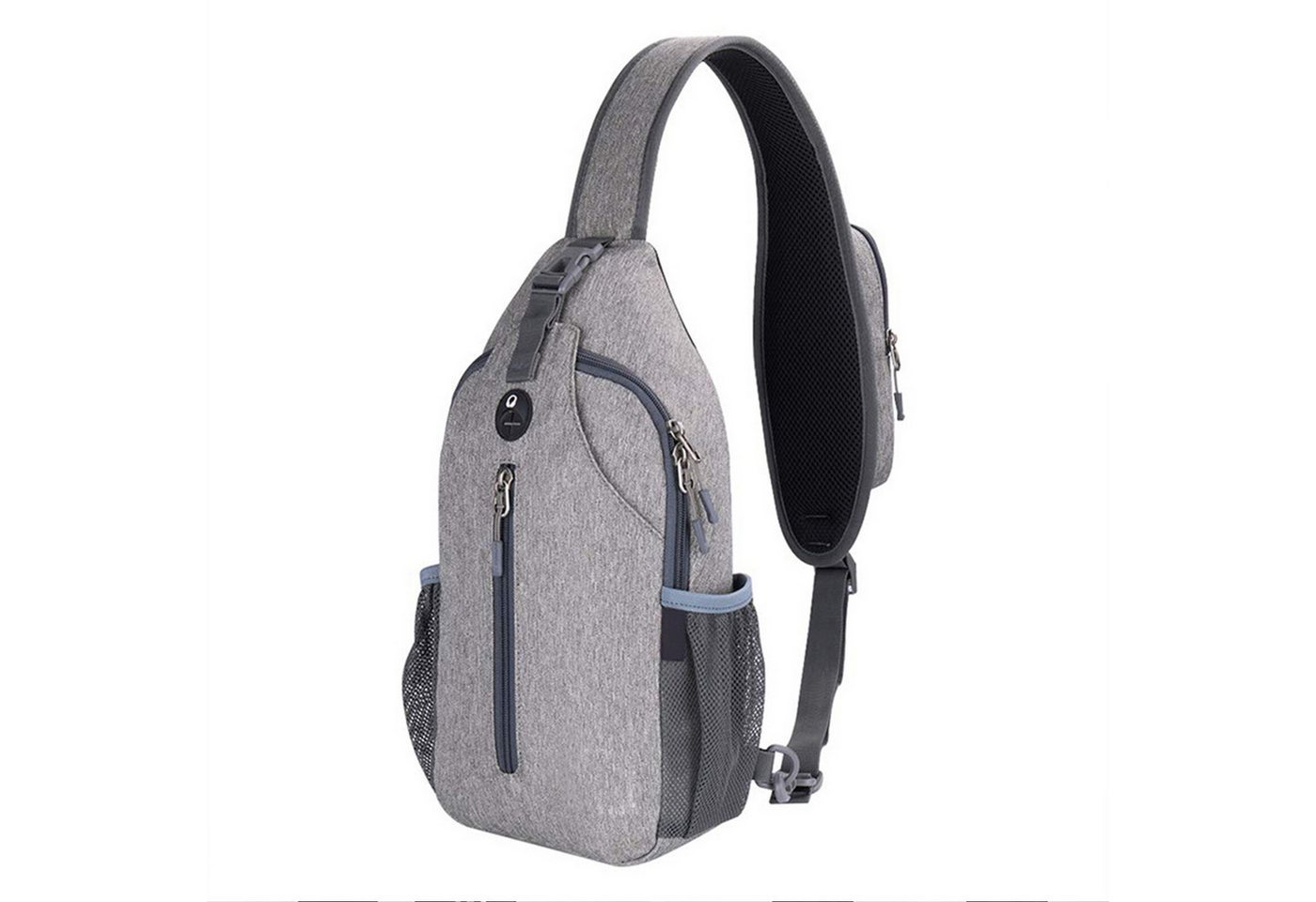 HAUSS SPLOE Schultertasche Schulter Rucksack Rucksäcke Crossbody Umhängetasche (Groß Unisex Herren und Damen 38x18x9 cm mit Tasche auf Schultergurt, Geldgürtel, Sport, Sporttasche, Handytasche, Schlüsselhaken Brillenhalter), für Outdoor Camping Reisen Wandern Radfahren Multipurpose Tagepacks von HAUSS SPLOE