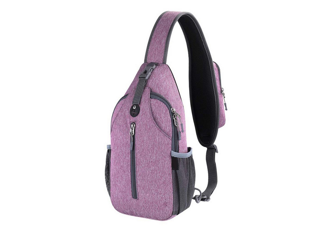 HAUSS SPLOE Schultertasche Schulter Rucksack Rucksäcke Crossbody Umhängetasche (Groß Unisex Herren und Damen 38x18x9 cm mit Tasche auf Schultergurt, Geldgürtel, Sport, Sporttasche, Handytasche, Schlüsselhaken Brillenhalter), für Outdoor Camping Reisen Wandern Radfahren Multipurpose Tagepacks von HAUSS SPLOE