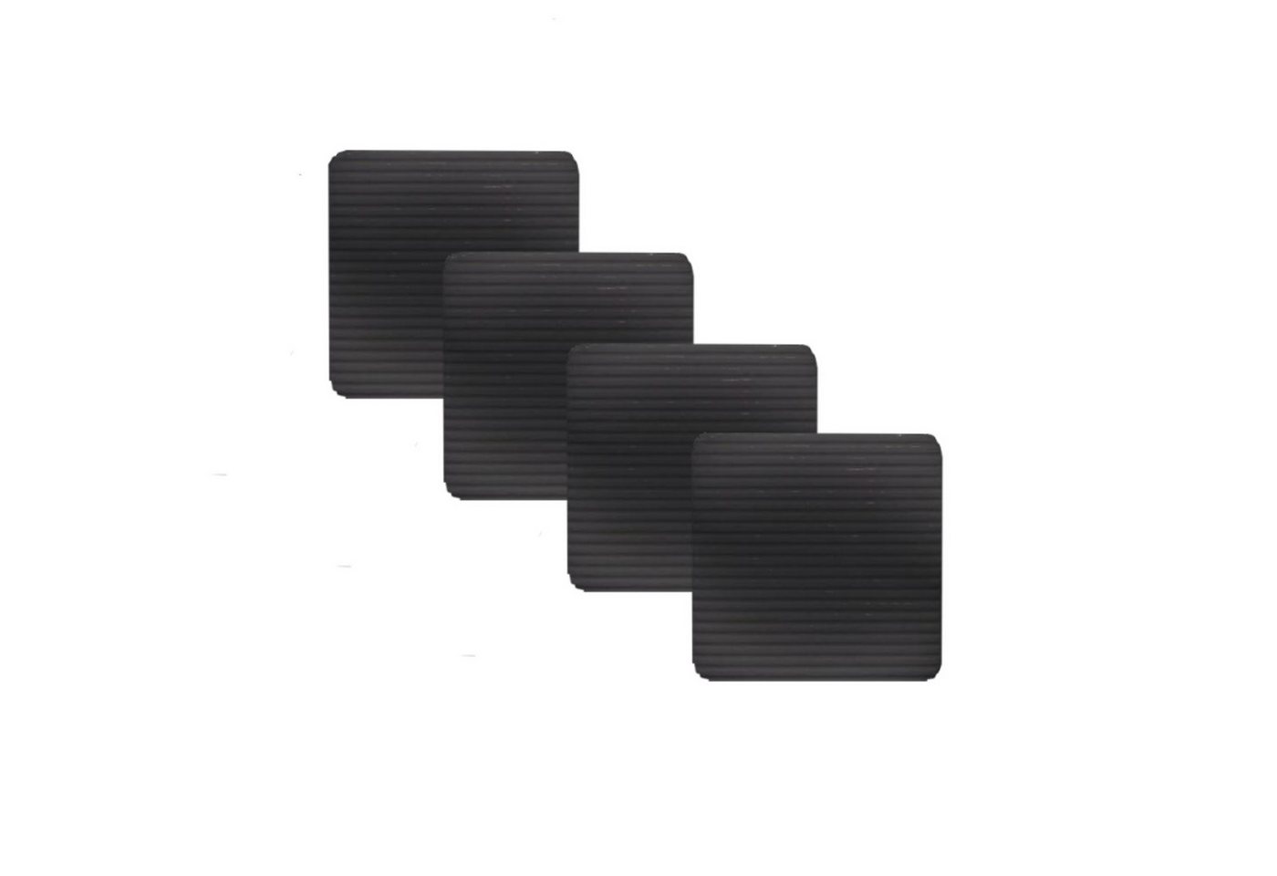 HAUSS SPOLE Antirutsch-Aufkleber Anti-Rutsch Teppich selbstklebend für Bodenbelag & Teppichfixierung, B: 10 cm, L: 10 cm, 4er Set Teppich Greifer zuschneidbar mit Vakuum-Adsorption, 4-tlg., Teppichstopper Teppich Unterlage Antirutschmatte Teppichbefestigung, für Kinderzimmer Wohnzimmer Schlafzimmer Büros Boden usw von HAUSS SPOLE