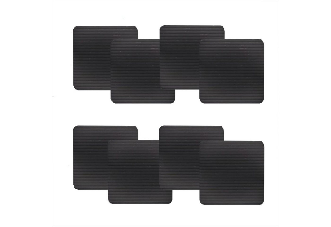 HAUSS SPOLE Antirutsch-Aufkleber Anti-Rutsch Teppich selbstklebend für Bodenbelag & Teppichfixierung, B: 10 cm, L: 10 cm, 8er Set Teppich Greifer zuschneidbar mit Vakuum-Adsorption, 8-tlg., Teppichstopper Teppich Unterlage Antirutschmatte Teppichbefestigung, für Kinderzimmer Wohnzimmer Schlafzimmer Büros Boden usw von HAUSS SPOLE