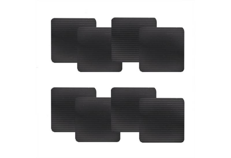 HAUSS SPOLE Antirutsch-Aufkleber Anti-Rutsch Teppich selbstklebend für Bodenbelag & Teppichfixierung, B: 10 cm, L: 10 cm, 8er Set Teppich Greifer zuschneidbar mit Vakuum-Adsorption, 8-tlg., Teppichstopper Teppich Unterlage Antirutschmatte Teppichbefestigung, für Kinderzimmer Wohnzimmer Schlafzimmer Büros Boden usw von HAUSS SPOLE