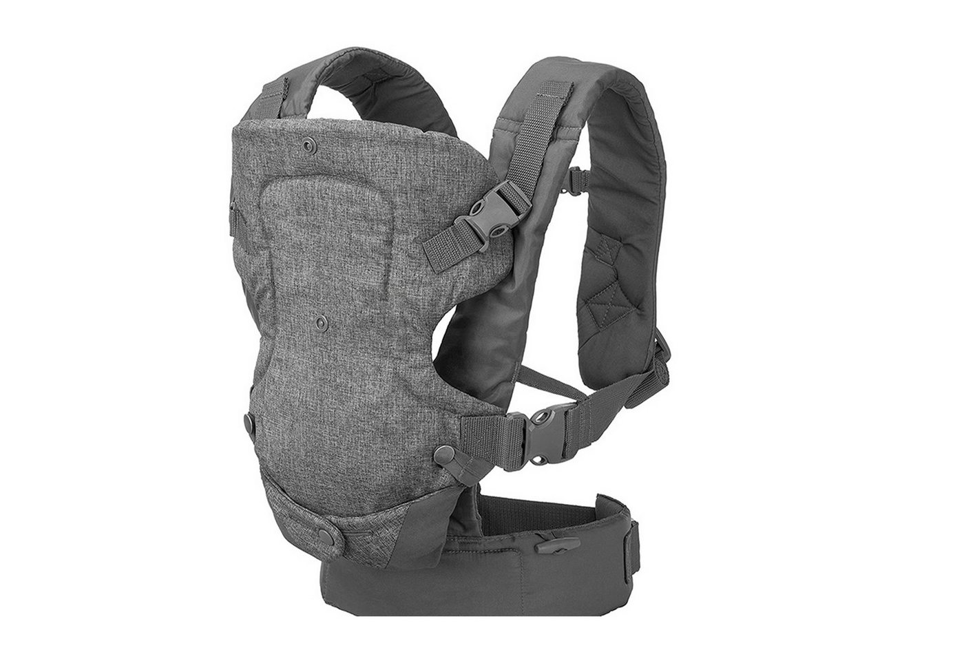 HAUSS SPOLE Bauchtrage Neugeborene mit Schultern Babytragetuch Babytrage Einstellbar (Ergonomische atmungsaktive und vielseitig verstellbare Tragehilfe, 1-tlg., gemütlich leichtgewichtig 4 Trageoptionen verstellbarer Sitz), für Neugeborene und Kleinkinder (3–36 Monate) von HAUSS SPOLE