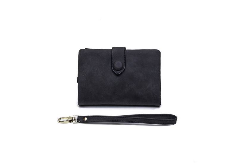 HAUSS SPOLE Geldbörse Geldbeutel Damen mit Bargeld/ID/Kreditkarte Halter Portemonnaie Damen (Mini Frauen Handtasche Ledergeldbörse Brieftasche, 1-tlg., mit RFID, Slim Wallet, Kreditkartenetui, Kartenhalter), Geld Beutel mit Kartenfäche und Münzfach 13.5 x 9.5 x 3 cm von HAUSS SPOLE