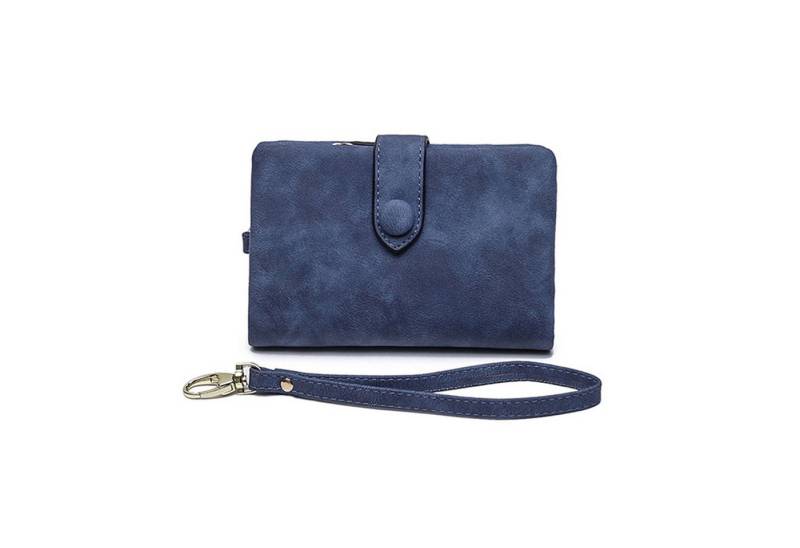 HAUSS SPOLE Geldbörse Geldbeutel Damen mit Bargeld/ID/Kreditkarte Halter Portemonnaie Damen (Mini Frauen Handtasche Ledergeldbörse Brieftasche, 1-tlg., mit RFID, Slim Wallet, Kreditkartenetui, Kartenhalter), Geld Beutel mit Kartenfäche und Münzfach 13.5 x 9.5 x 3 cm von HAUSS SPOLE