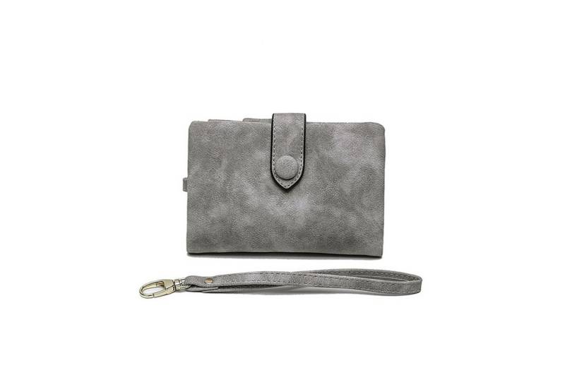 HAUSS SPOLE Geldbörse Geldbeutel Damen mit Bargeld/ID/Kreditkarte Halter Portemonnaie Damen (Mini Frauen Handtasche Ledergeldbörse Brieftasche, 1-tlg., mit RFID, Slim Wallet, Kreditkartenetui, Kartenhalter), Geld Beutel mit Kartenfäche und Münzfach 13.5 x 9.5 x 3 cm von HAUSS SPOLE