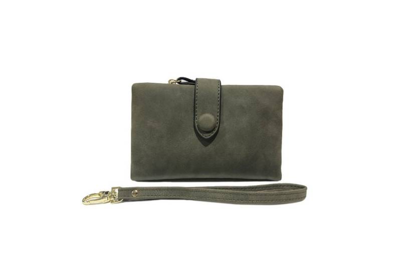 HAUSS SPOLE Geldbörse Geldbeutel Damen mit Bargeld/ID/Kreditkarte Halter Portemonnaie Damen (Mini Frauen Handtasche Ledergeldbörse Brieftasche, 1-tlg., mit RFID, Slim Wallet, Kreditkartenetui, Kartenhalter), Geld Beutel mit Kartenfäche und Münzfach 13.5 x 9.5 x 3 cm von HAUSS SPOLE