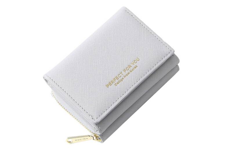 HAUSS SPOLE Geldbörse Geldbeutel Portemonnaie Portmonee aus PU für Damen (Mini Frauen Handtasche Ledergeldbörse Brieftasche, 1-tlg., Slim Wallet, Kreditkartenetui, Kartenetui, Kartenhalter), Geld Beutel mit Kartenfäche und Münzfach 11 x 8.5 x 4 cm von HAUSS SPOLE