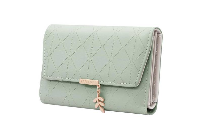 HAUSS SPOLE Geldbörse Geldbeutel Portemonnaie Portmonee aus Weichem Leder für Damen (Leicht und praktisch), mit Vielen Fächern, Mini Portmonee Damen mit Münzfach und Kartenfächer von HAUSS SPOLE