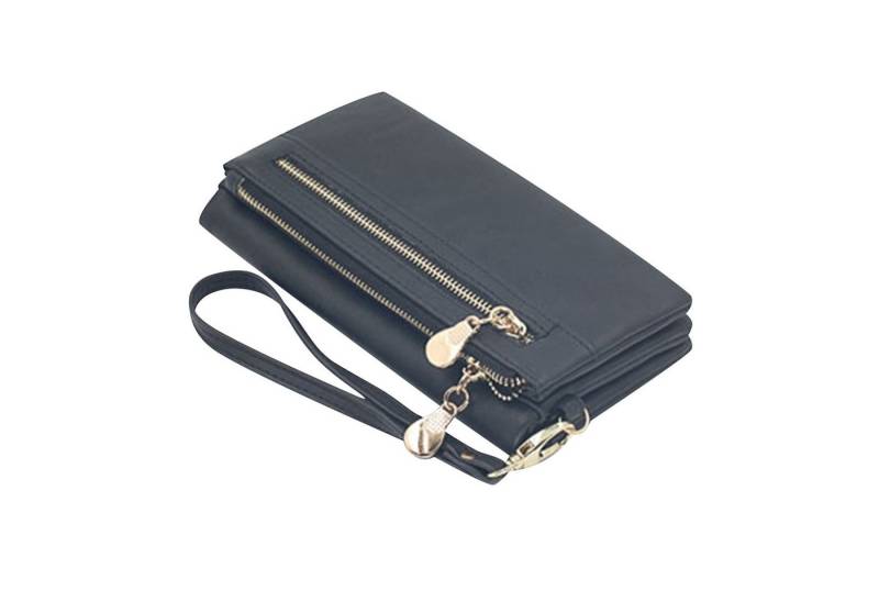 HAUSS SPOLE Geldbörse Geldbörse Geldbeutel Portemonnaie Portmonee Lange Handbrieftasche (Frauen Handtasche Ledergeldbörse Brieftasche mit 11 Kartenfäche, Kreditkartenetui, Kartenetui, Kartenhalter), Geld Beutel mit Münzfach Groß 18,5 x 9,5 x 3cm von HAUSS SPOLE