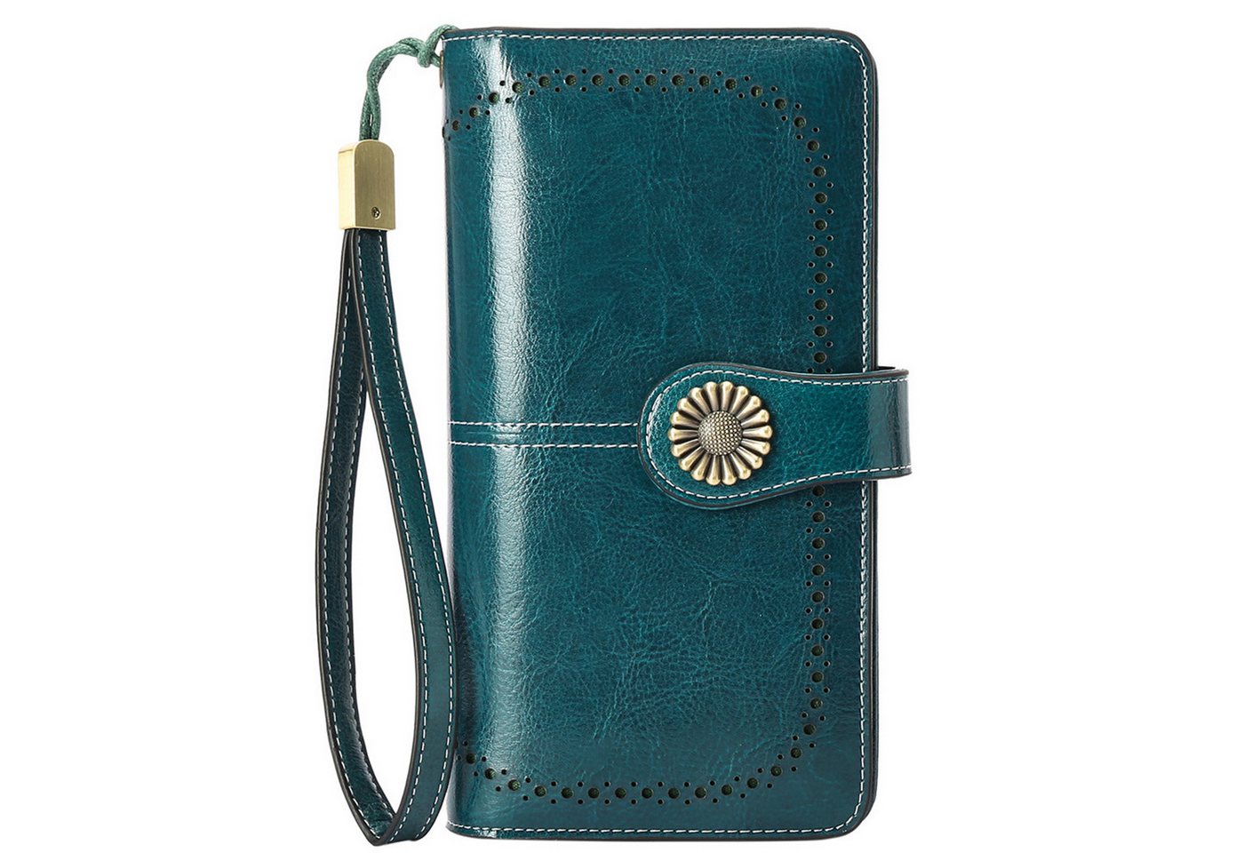 HAUSS SPOLE Geldbörse Geldbörse Geldbeutel Portemonnaie Portmonee Unterarmtasche, Brieftasche Leder Lange Clutch Viele Fächer von HAUSS SPOLE