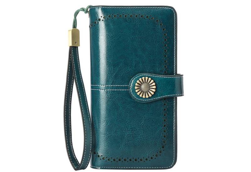 HAUSS SPOLE Geldbörse Geldbörse Geldbeutel Portemonnaie Portmonee Unterarmtasche, Brieftasche Leder Lange Clutch Viele Fächer von HAUSS SPOLE