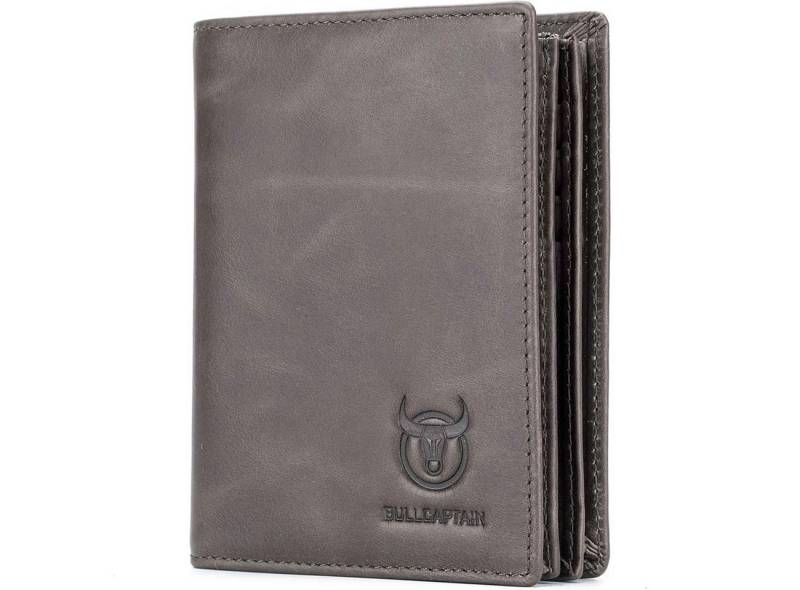 HAUSS SPOLE Geldbörse Geldbörse Herren Geldbeutel Portmonee Weich Leder Kurz (Herren Handtasche Ledergeldbörse Brieftasche mit 16 Kartenfächer, Slim Wallet, Kreditkartenetui, Kartenetui, Kartenhalter), mit NFC RFID-Schutz 12 x 9.5 x 2.5 cm von HAUSS SPOLE