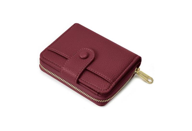 HAUSS SPOLE Geldbörse Geldbörse mit Kartenfächer Geldbeutel Kartenpackung Reißverschluss (Portmonee mit RFID Schutz, 1-tlg., mit Kartenfächern Münzfach Fotofenster), stilvolles Accessoire für Alltag Reisen Shopping Geschenk von HAUSS SPOLE