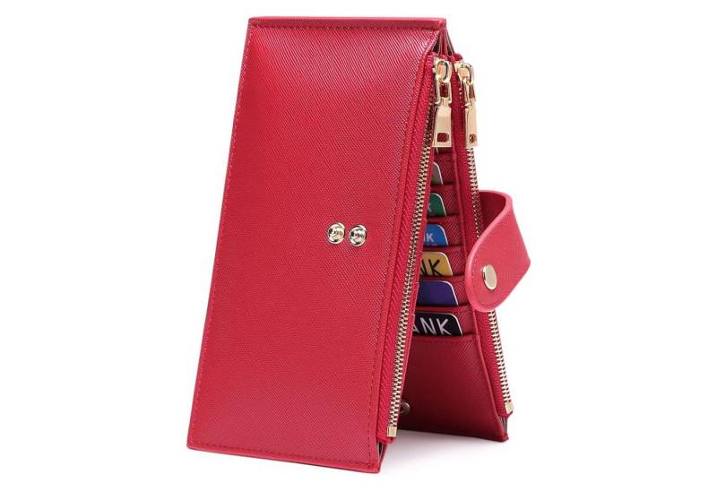 HAUSS SPOLE Geldbörse Kreditkartenetui Portemonnaie Portmonee aus Weichem Leder für Damen von HAUSS SPOLE