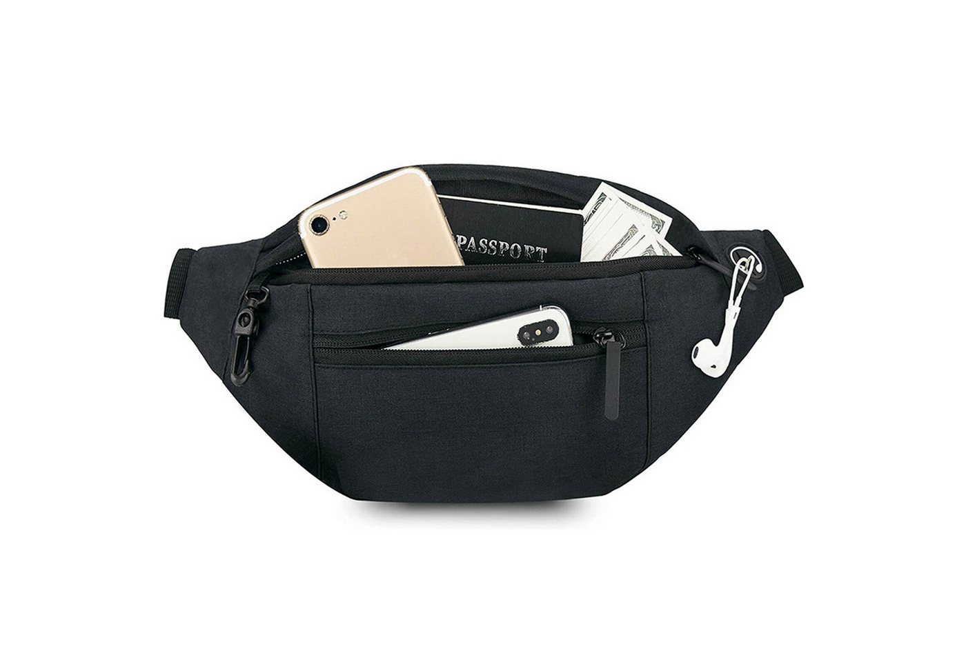 HAUSS SPOLE Gürteltasche Sport/Reise Gürteltasche Wasserabweisend Diebstahlsicher RFID Schutz (Nylon Herren und Damen Crossbody Umhängetasche Wasserdicht 20 x 14 x 15 cm, 1-tlg., Geldgürtel, Sport, Sporttasche, Handytasche, Anti-Diebstahl), Multipurpose Outdoor Camping Reisen Wandern Hundetraining Radfahren HAUSS SPOLE Gürteltasche Sport/Reise Gürteltasche Wasserabweisend Diebstahlsicher RFID Schutz (Nylon Herren und Damen Crossbody Umhängetasche Wasserdicht 20 x 14 x 15 cm, 1-tlg., Geldgürtel, Sport, Sporttasche, Handytasche, Anti-Diebstahl), Multipurpose Outdoor Camping Reisen Wandern Hundetraining Radfahren von HAUSS SPOLE