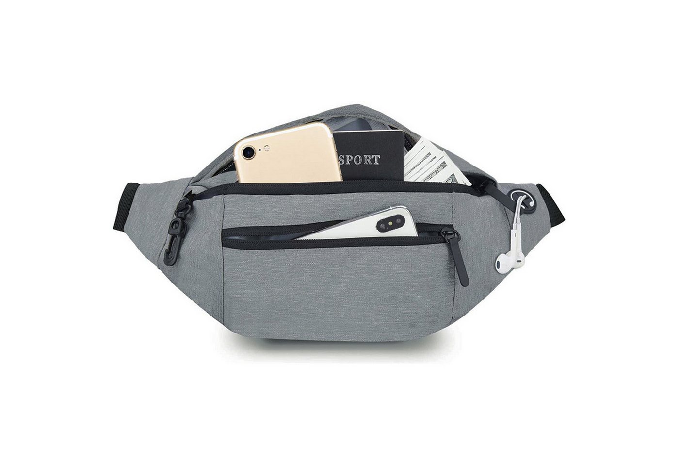 HAUSS SPOLE Gürteltasche Sport/Reise Gürteltasche Wasserabweisend Diebstahlsicher RFID Schutz (Nylon Herren und Damen Crossbody Umhängetasche Wasserdicht 20 x 14 x 15 cm, 1-tlg., Geldgürtel, Sport, Sporttasche, Handytasche, Anti-Diebstahl), Multipurpose Outdoor Camping Reisen Wandern Hundetraining Radfahren HAUSS SPOLE Gürteltasche Sport/Reise Gürteltasche Wasserabweisend Diebstahlsicher RFID Schutz (Nylon Herren und Damen Crossbody Umhängetasche Wasserdicht 20 x 14 x 15 cm, 1-tlg., Geldgürtel, Sport, Sporttasche, Handytasche, Anti-Diebstahl), Multipurpose Outdoor Camping Reisen Wandern Hundetraining Radfahren von HAUSS SPOLE