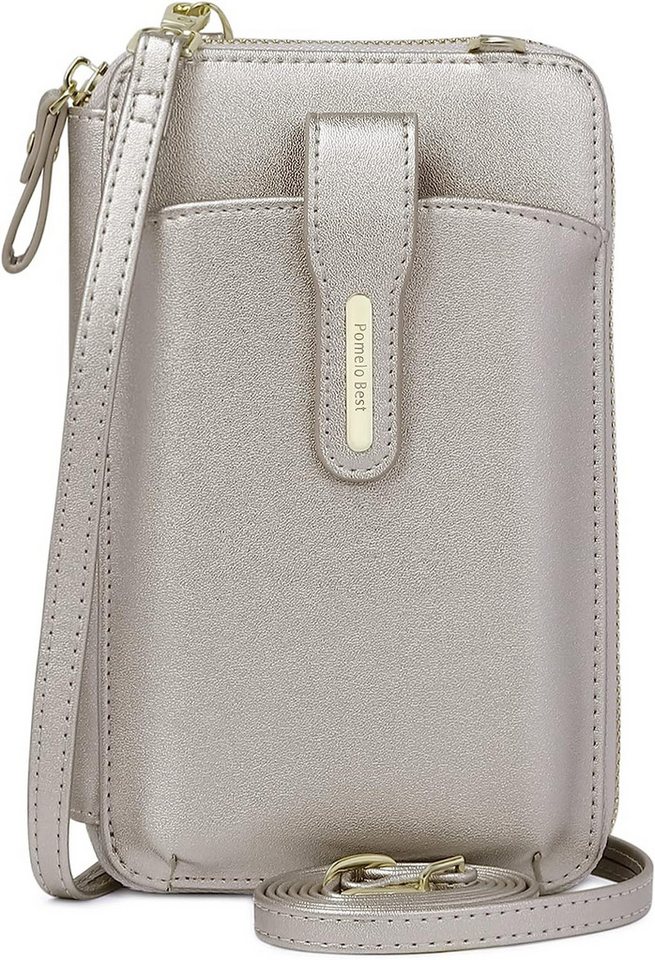 HAUSS SPOLE Handytasche Geldbörse Damen Geldbeutel Portemonnaie Portmonee (Reisepass Tasche Anti-Diebstahl mit verstellbar abnehmbar Schultergurt, Handyfach mit Magnetverschluss, mit Credit Card Slots, Brieftasche), mit vielen Kartenfächer Reißverschluss Münzfach Beutel 18,7x12,5x4 cm HAUSS SPOLE Handytasche Geldbörse Damen Geldbeutel Portemonnaie Portmonee (Reisepass Tasche Anti-Diebstahl mit verstellbar abnehmbar Schultergurt, Handyfach mit Magnetverschluss, mit Credit Card Slots, Brieftasche), mit vielen Kartenfächer Reißverschluss Münzfach Beutel 18,7x12,5x4 cm von HAUSS SPOLE